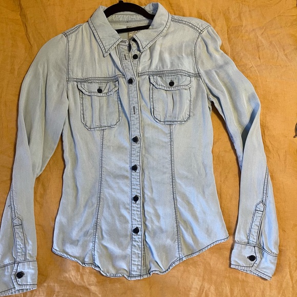Guess Tops - Guess Denim long sleeve shirt
